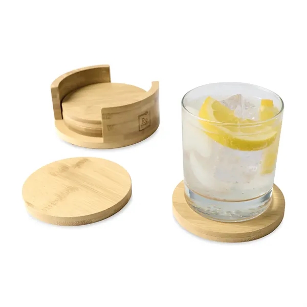 Bamboo Coaster Set - Bamboo Coaster Set - Image 2 of 4
