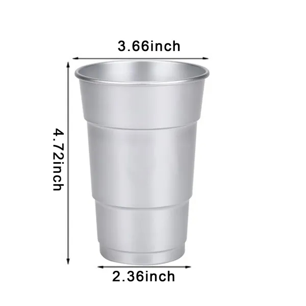 16oz Reusable Aluminum Beer Mug Cups - 16oz Reusable Aluminum Beer Mug Cups - Image 1 of 1