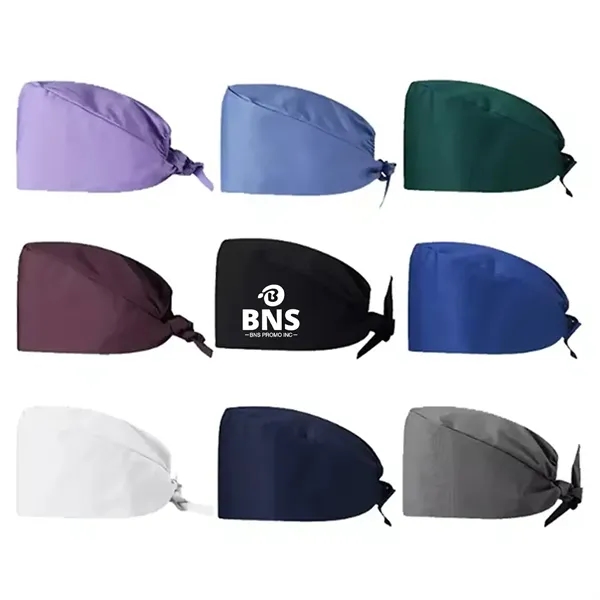 Medical Button Hat with Sweatband Unisex Nurse Cap - Medical Button Hat with Sweatband Unisex Nurse Cap - Image 0 of 3