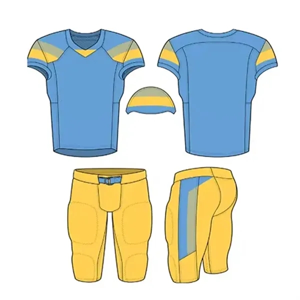 Custom Dye Sublimated Football Uniform Jersey - Custom Dye Sublimated Football Uniform Jersey - Image 2 of 3