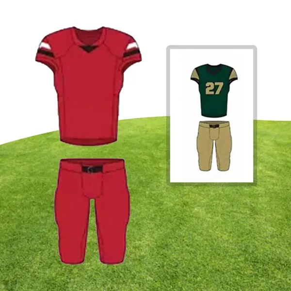 Custom Dye Sublimated Football Uniform Jersey - Custom Dye Sublimated Football Uniform Jersey - Image 3 of 3