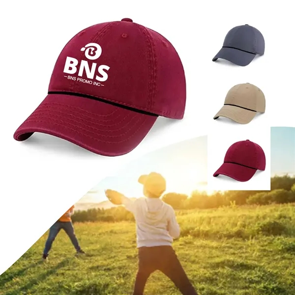 Custom Five Panel Pinch Trucker Hat with visor Rope - Custom Five Panel Pinch Trucker Hat with visor Rope - Image 1 of 3