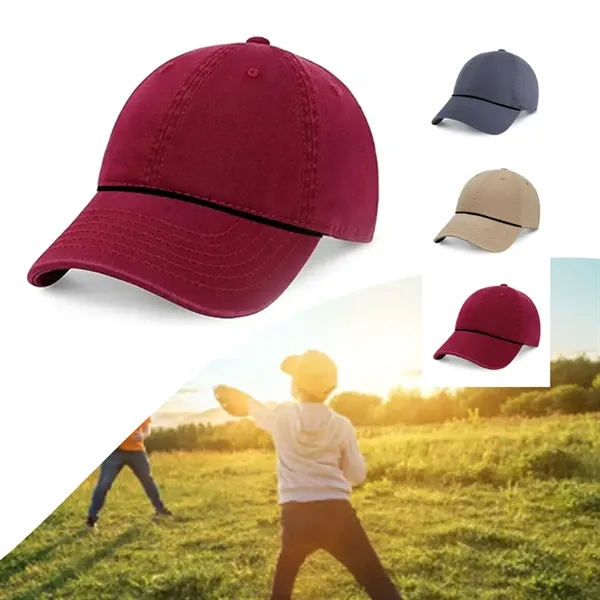 Custom Five Panel Pinch Trucker Hat with visor Rope - Custom Five Panel Pinch Trucker Hat with visor Rope - Image 3 of 3