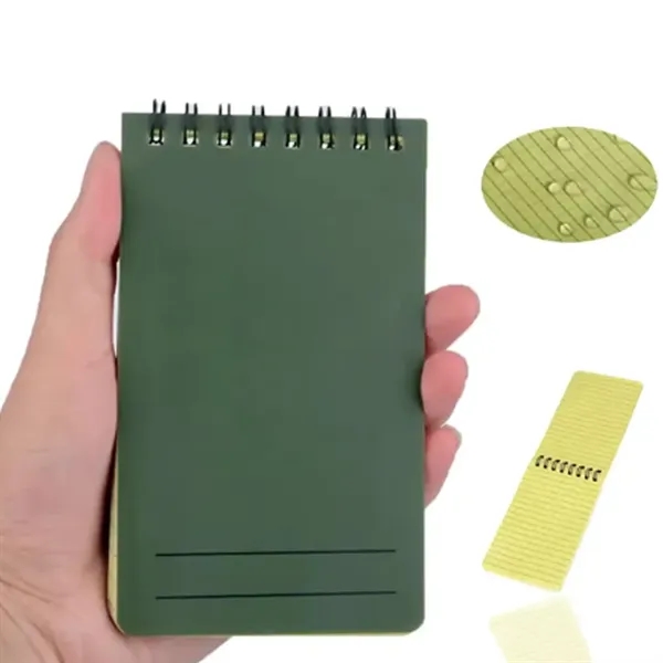 Top Spiral Weatherproof Notebook Pocket Mini Notebook - Top Spiral Weatherproof Notebook Pocket Mini Notebook - Image 2 of 3