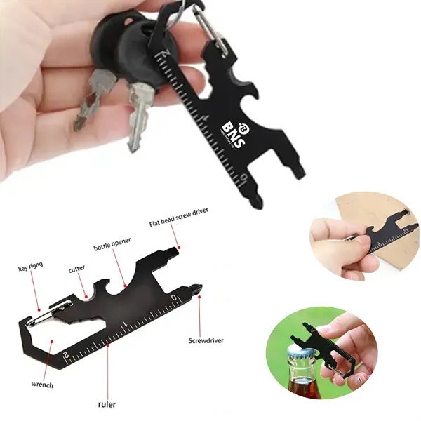 Keychain Multifunction Carabiner Clip Bottle Opener Wrench - Keychain Multifunction Carabiner Clip Bottle Opener Wrench - Image 1 of 3