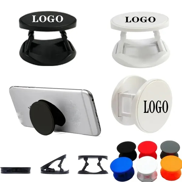 ABS Custom Round Foldable Phone Back Holder Bracket - ABS Custom Round Foldable Phone Back Holder Bracket - Image 0 of 2