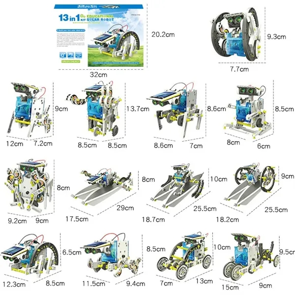 13-in-1 STEM Education Solar Robot Toys DIY - 13-in-1 STEM Education Solar Robot Toys DIY - Image 1 of 1