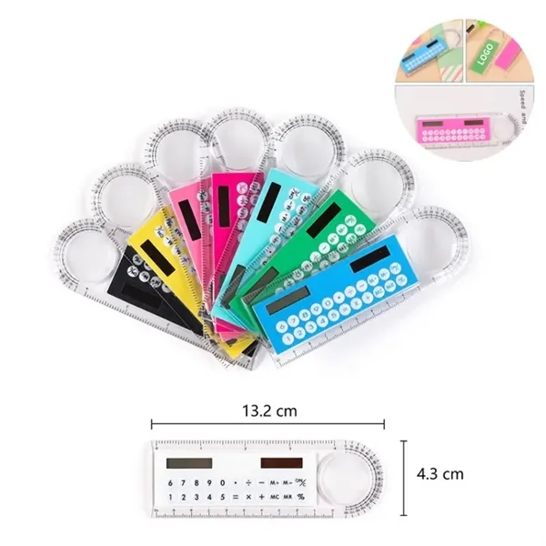 3 In 1 Transparent Mini Solar Calculator - 3 In 1 Transparent Mini Solar Calculator - Image 1 of 1