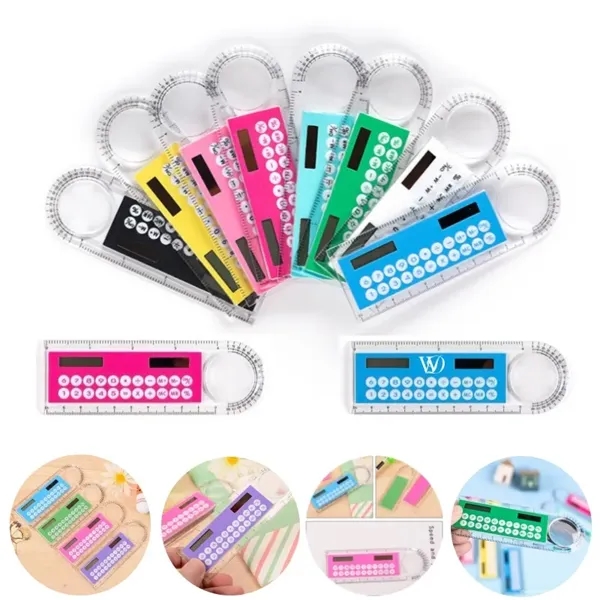 3 In 1 Transparent Mini Solar Calculator - 3 In 1 Transparent Mini Solar Calculator - Image 0 of 1