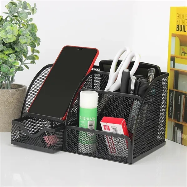 Multifunctional Mesh Desk Organizer - Multifunctional Mesh Desk Organizer - Image 1 of 2