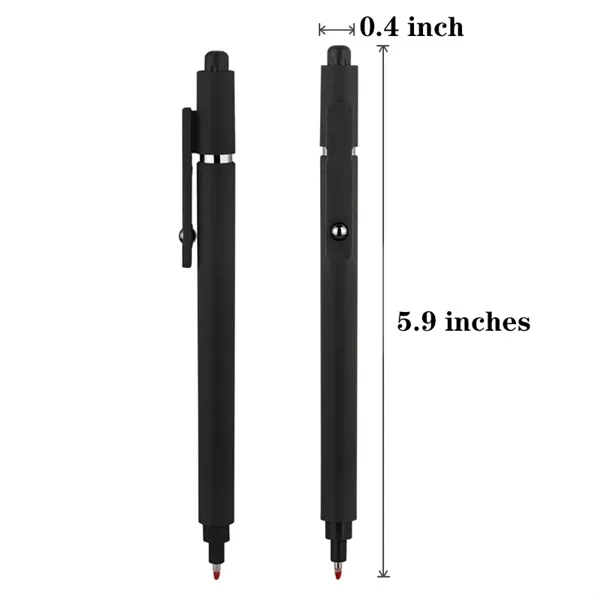 Plastic Click Action 0.5mm Black Gel Ink Ballpoint Pen - Plastic Click Action 0.5mm Black Gel Ink Ballpoint Pen - Image 1 of 2