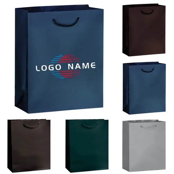 Matte Tote Bag Macrame Rope Handles - Matte Tote Bag Macrame Rope Handles - Image 0 of 9