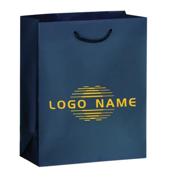 Matte Tote Bag Macrame Rope Handles - Matte Tote Bag Macrame Rope Handles - Image 1 of 9