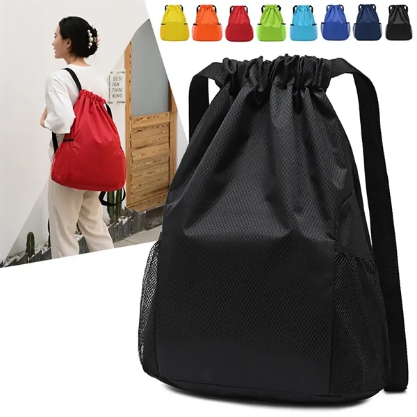 Sports Drawstring Backpack - Sports Drawstring Backpack - Image 4 of 4