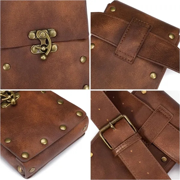 Vintage Leather Waist Bag - Vintage Leather Waist Bag - Image 2 of 3