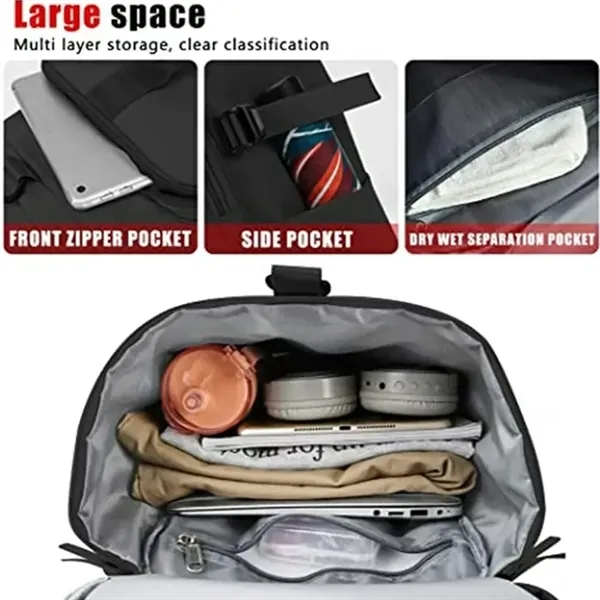 Gym Backpack Sports Duffle Bag - Gym Backpack Sports Duffle Bag - Image 3 of 3