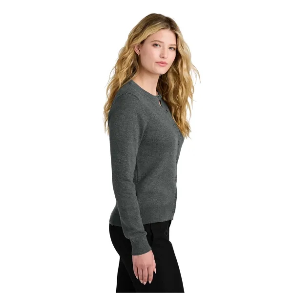 Port Authority Women's Easy Care Crewneck Cardigan Sweater - Port Authority Women's Easy Care Crewneck Cardigan Sweater - Image 2 of 14