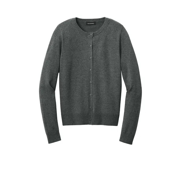 Port Authority Women's Easy Care Crewneck Cardigan Sweater - Port Authority Women's Easy Care Crewneck Cardigan Sweater - Image 3 of 14