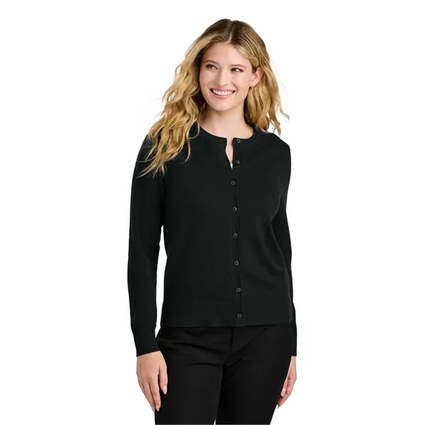 Port Authority Women's Easy Care Crewneck Cardigan Sweater - Port Authority Women's Easy Care Crewneck Cardigan Sweater - Image 4 of 14