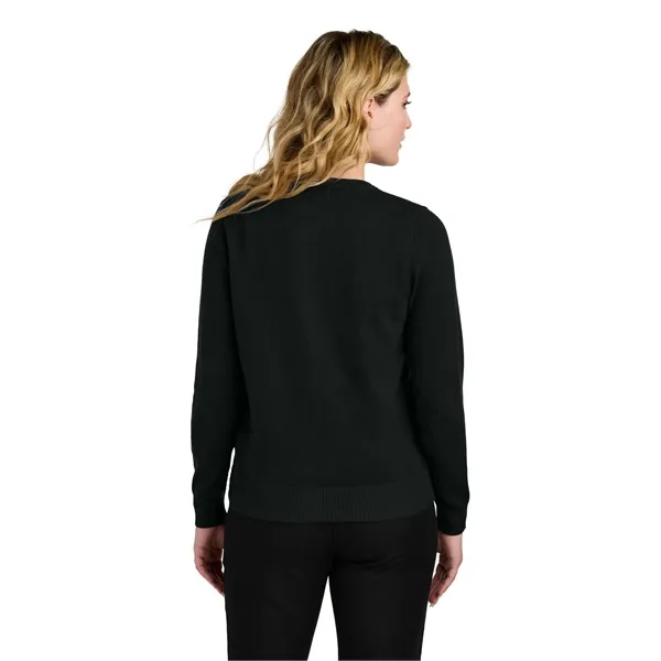 Port Authority Women's Easy Care Crewneck Cardigan Sweater - Port Authority Women's Easy Care Crewneck Cardigan Sweater - Image 6 of 14