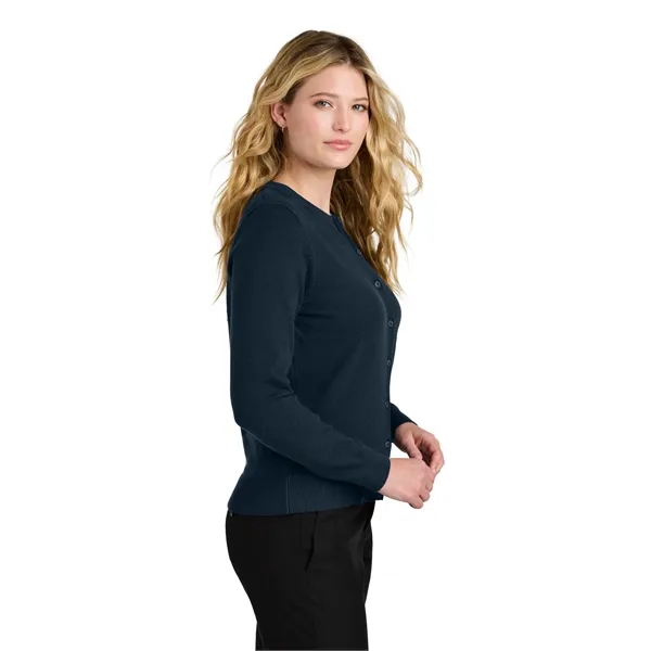 Port Authority Women's Easy Care Crewneck Cardigan Sweater - Port Authority Women's Easy Care Crewneck Cardigan Sweater - Image 10 of 14