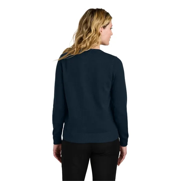 Port Authority Women's Easy Care Crewneck Cardigan Sweater - Port Authority Women's Easy Care Crewneck Cardigan Sweater - Image 11 of 14