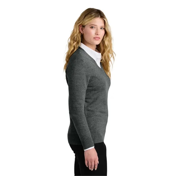 Port Authority Women's Easy Care V-Neck Sweater - Port Authority Women's Easy Care V-Neck Sweater - Image 2 of 24