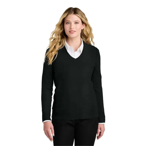 Port Authority Women's Easy Care V-Neck Sweater - Port Authority Women's Easy Care V-Neck Sweater - Image 4 of 24