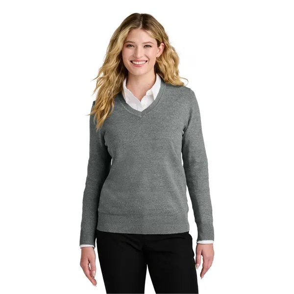 Port Authority Women's Easy Care V-Neck Sweater - Port Authority Women's Easy Care V-Neck Sweater - Image 9 of 24