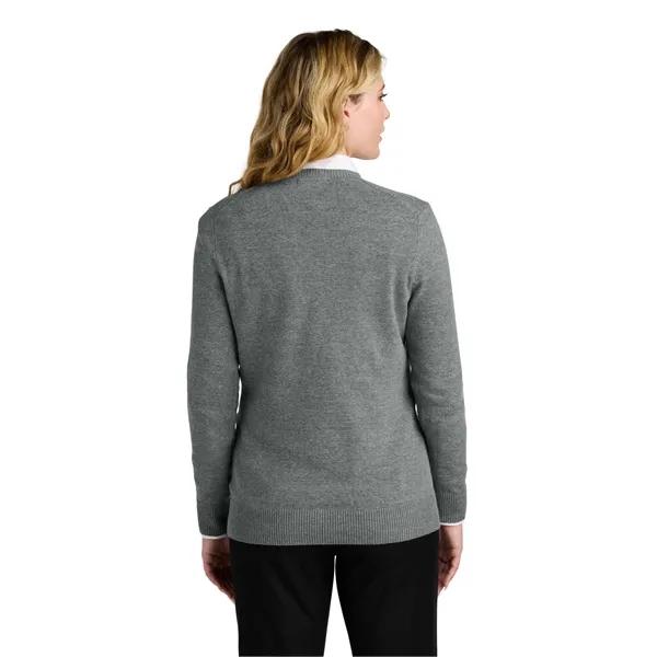 Port Authority Women's Easy Care V-Neck Sweater - Port Authority Women's Easy Care V-Neck Sweater - Image 10 of 24