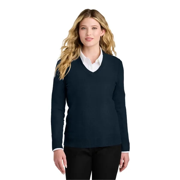 Port Authority Women's Easy Care V-Neck Sweater - Port Authority Women's Easy Care V-Neck Sweater - Image 14 of 24