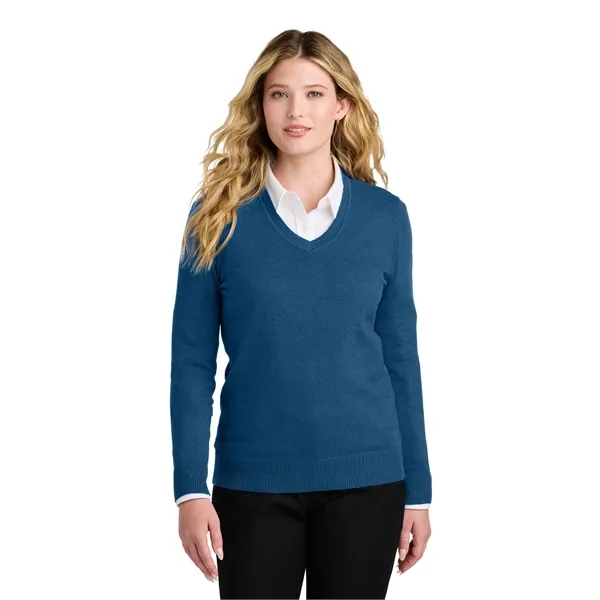 Port Authority Women's Easy Care V-Neck Sweater - Port Authority Women's Easy Care V-Neck Sweater - Image 20 of 24