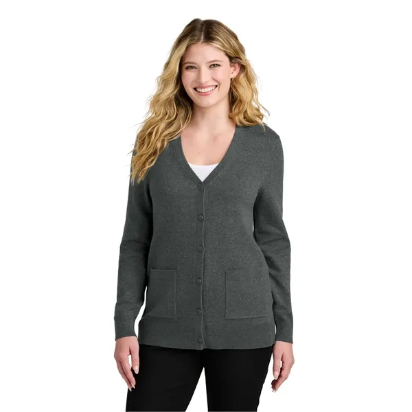 Port Authority Women's Easy Care Button-Up Cardigan Sweater - Port Authority Women's Easy Care Button-Up Cardigan Sweater - Image 0 of 14