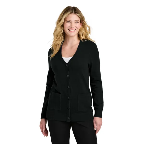 Port Authority Women's Easy Care Button-Up Cardigan Sweater - Port Authority Women's Easy Care Button-Up Cardigan Sweater - Image 4 of 14