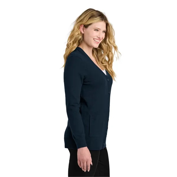 Port Authority Women's Easy Care Button-Up Cardigan Sweater - Port Authority Women's Easy Care Button-Up Cardigan Sweater - Image 11 of 14