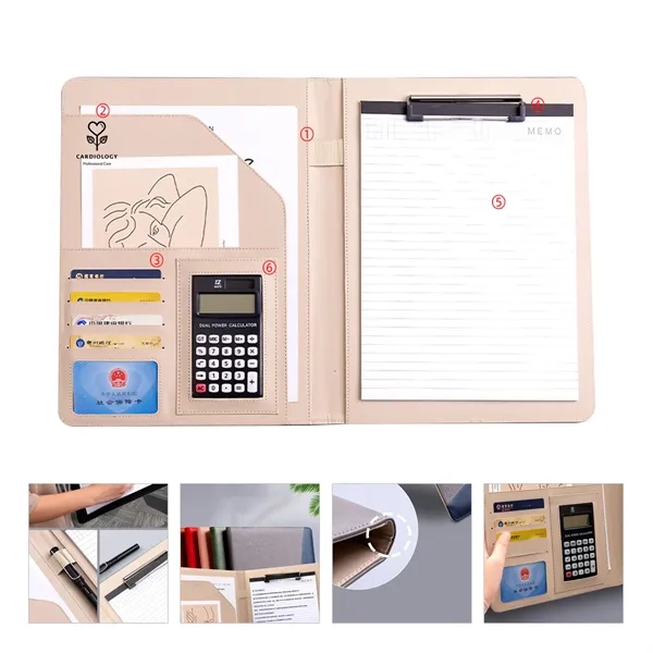 Leather Folder With Calculator - Leather Folder With Calculator - Image 0 of 0