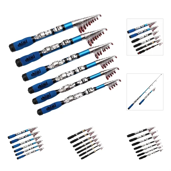 40" Portable Fiberglass Mini Saltwater Fishing Rod