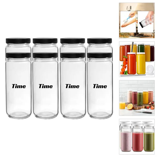 16 Oz Reusable Glass Water Juicing Bottle - 16 Oz Reusable Glass Water Juicing Bottle - Image 0 of 7