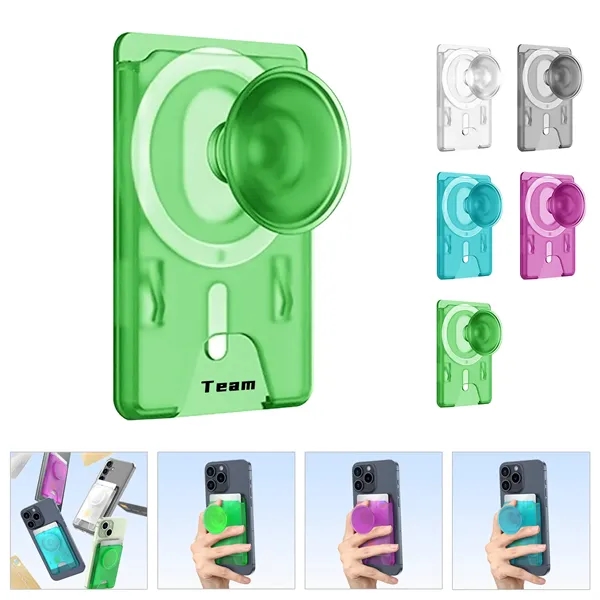 Magnetic Wallet Card Holder with Phone Grip - Magnetic Wallet Card Holder with Phone Grip - Image 0 of 6