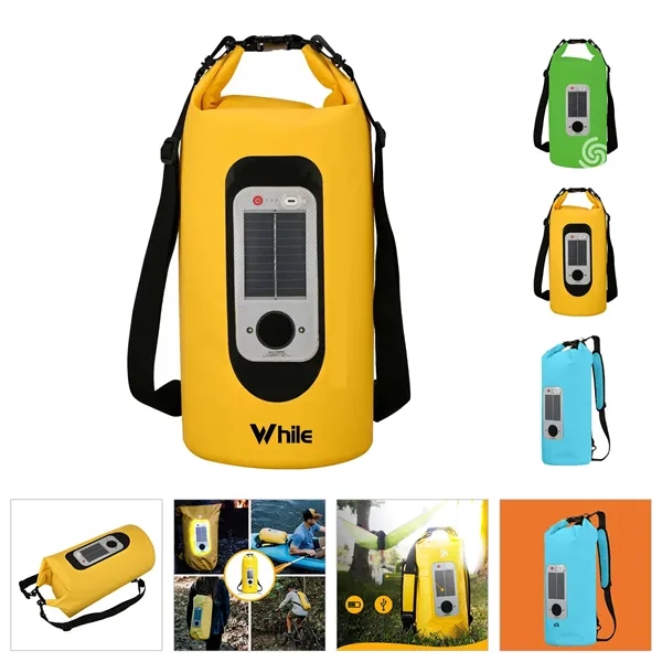 20 L Waterproof Roll Top Storage Dry Bag With Speaker LED - 20 L Waterproof Roll Top Storage Dry Bag With Speaker LED - Image 0 of 0