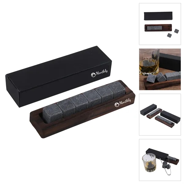 Granite Chilling Whiskey Cube Rocks Set - Granite Chilling Whiskey Cube Rocks Set - Image 0 of 6