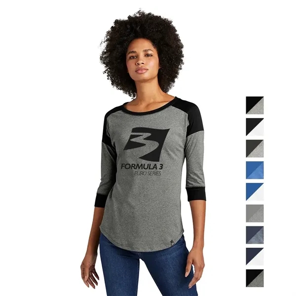 New Era Womens Heritage Blend 3/4-Sleeve Baseball Raglan Tee - New Era Womens Heritage Blend 3/4-Sleeve Baseball Raglan Tee - Image 0 of 9