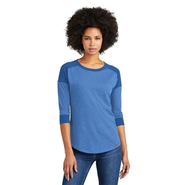 New Era Womens Heritage Blend 3/4-Sleeve Baseball Raglan Tee - New Era Womens Heritage Blend 3/4-Sleeve Baseball Raglan Tee - Image 5 of 9