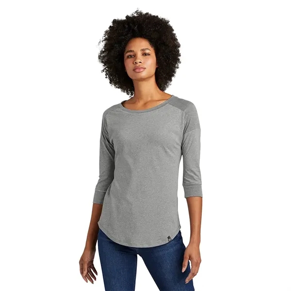 New Era Womens Heritage Blend 3/4-Sleeve Baseball Raglan Tee - New Era Womens Heritage Blend 3/4-Sleeve Baseball Raglan Tee - Image 7 of 9