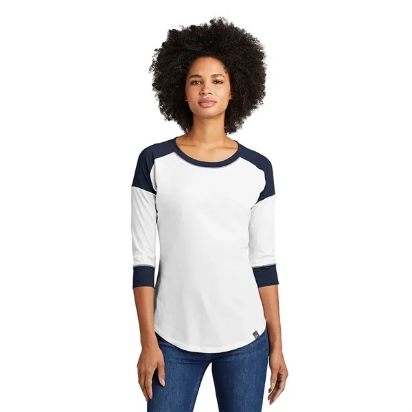 New Era Womens Heritage Blend 3/4-Sleeve Baseball Raglan Tee - New Era Womens Heritage Blend 3/4-Sleeve Baseball Raglan Tee - Image 9 of 9