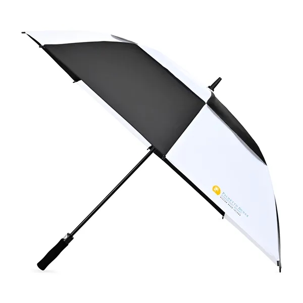 Elements 60" Recycled Auto Open Double Canopy Golf Umbrella - Elements 60" Recycled Auto Open Double Canopy Golf Umbrella - Image 3 of 14