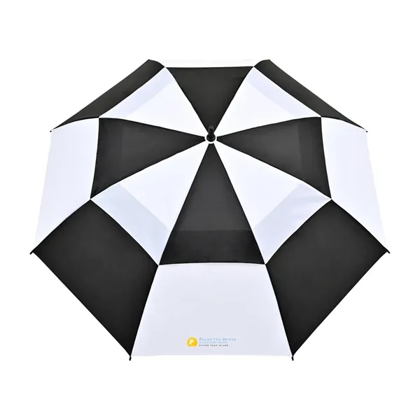 Elements 60" Recycled Auto Open Double Canopy Golf Umbrella - Elements 60" Recycled Auto Open Double Canopy Golf Umbrella - Image 4 of 14