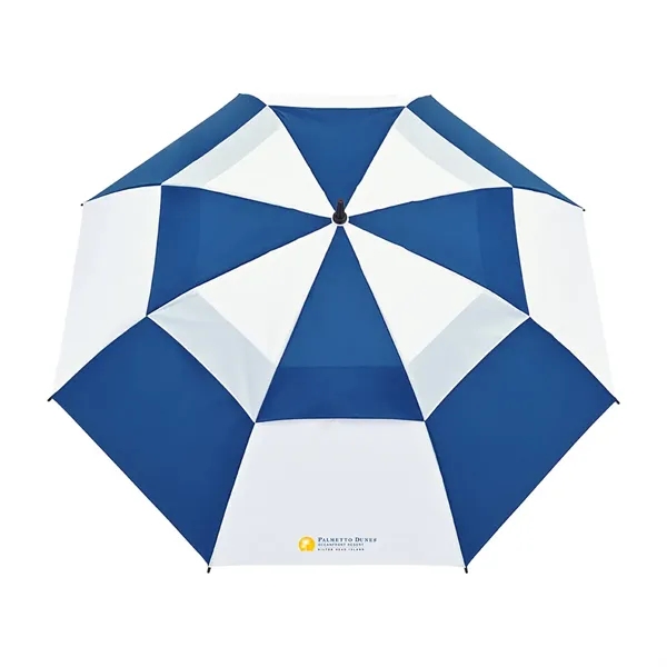 Elements 60" Recycled Auto Open Double Canopy Golf Umbrella - Elements 60" Recycled Auto Open Double Canopy Golf Umbrella - Image 10 of 14