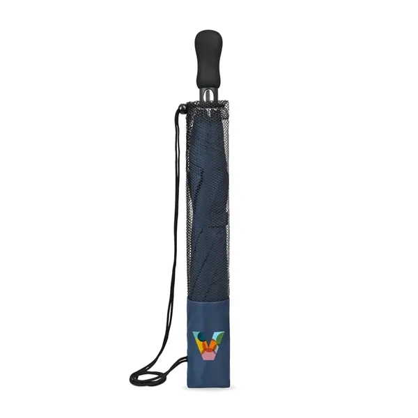 Elements 58" Recycled Auto Open Travel Folding Umbrella - Elements 58" Recycled Auto Open Travel Folding Umbrella - Image 2 of 11