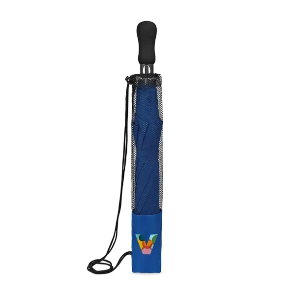 Elements 58" Recycled Auto Open Travel Folding Umbrella - Elements 58" Recycled Auto Open Travel Folding Umbrella - Image 6 of 11
